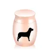 Cães pequenos cremação pingente de alumínio as cinzas de animais portador urna urna pet memorials Casket Funeral Display em home30x40mm