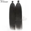 VMAE Indian Remy Virgin Human Hair Bundles Virgin Natural Color Kinky Straight Weft Human Hair Extension