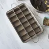 Professional Bakeware 18 Cavity Baking Tools Easy Cleaning Square Lattice Chocolate Cake Mold Brownie Baking Pan Nonstick T2001118687374