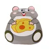 Dorimytrader Kawaii dessin animé Animal souris lit en peluche doux géant pouf Tatami canapé matelas tapis pour amoureux enfants cadeau DY61096