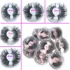 Newest 25MM 3D Mink Eyelashes False Eyelashes 100% Mink Eyelash Extension 5d Mink Lashes Thick Long Dramatic Eye Lashes DHL FREE