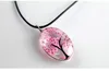 3525mm Fashion Plant Dried Flower Pendant Starry Life Tree Necklace Time Gemstone DIY Handmade Glass Jewelry Whole k4218207336