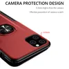 Hard Back Phone Case For iPhone 11 Pro Max XS XR X 8 7 Plus Stand Ring Holder TPU Edge Armor Shockproof Cover