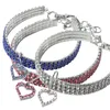 Moda strass collare per cani e gatti collare per cuccioli di cristallo Chihuahua collari collana guinzaglio per cani di taglia piccola e media accessori per gioielli con diamanti