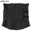 Hexin Abdominal Belt High Compression Zipper Plus Size Latex Waist Cincher Corset Underbust Body Fajas Sweat Waist Trainer Y19070301