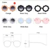 خمر أطفال نظارات الطفل نظارات الشمس جولة زهرة gafas الطفل الأطفال uv400 الرياضة نظارات بنات بنين oculos دي سول 6 ألوان