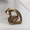 Free shipping brand new 24k 18k yellow gold heart Pendant Necklaces jewelry fashion gemstone crystal necklace Christmas gift