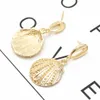 Korean Fashion Marine style Étoile de mer Shell été Conch Boucles d'oreilles en or pour les femmes de soirée de mariage de plage de Bohème Bijoux Unique