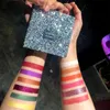 HANDAIYAN 12 Cor Fosco Brilhante Paleta Da Sombra de Maquiagem Glitter Pigmento Paleta Da Sombra de Olho Maquiagem Cosméticos À Prova D 'Água