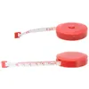 Mini push-knappband mått infällbar flexibel mätband 1 bit 150 cm infällbar linjal med push-knapp rund- slumpmässig färg