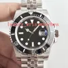 2 Färg Topselling Best Edition Wristwatches Jubilee v9 116610 116610lv 116610ln 904L ETA rörelse automatiska mekaniska mens klockklockor