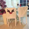 Decoração de Natal Elk Cadeira de Natal da tampa Jantar Decor não-tecidos tecidos bordados Bege Cadeira Coberta de Natal Início Ornamentos 50 * 60CM