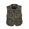 Été nouvelle marque extérieur voyages esporte gilet hauts maille hommes gilet grande taille L-4XL photographe gilets multi poches veste