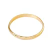 Nuevo brazalete con dije de corazón de Color dorado de amor Simple para mujer, brazalete femenino de cobre y Metal Vintage, joyería