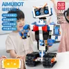 YX Robot Building Block, Diy Electric Remote Control Developmental Toy, Programmable, Voice Control, For Kid 'Birthday Party Christmas Gifts