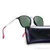 -New Designer Sunglasses 도착 Men Fasion 2448 53mm Square Summer Glasses FER Case Raies Ban T7SP를위한 드라이브