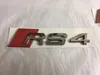 3D Chrome Audi RS3 RS4 RS5 RS6 RS7 RS8 - Emblème de badge de démarrage avec logo noir mat ou argent