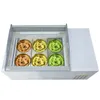 Kolice Commercial Kitchen Countertop 6 Pans Gelato Showcase Display Frys / Tabletop Ice Cream Display Cooler