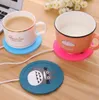 USB Puchar Puchar Kubek Biurowy Herbata Coffee Pad Ogrzewacza Cup Ogrzewanie Mata Pad Coaster Cup Mat Pad Kka6548