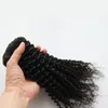 Clip en el cabello humano Extensi 100 g Kinky Curly Clip Ins Weave 100% Clip de cabello humano brasileño en extensiones de cabello humano Cabeza completa 8pcs / set