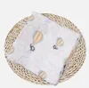 Baby muslin swaddle filt bomull sommar bad handduk nyfödda wraps plantskola sängkläder spädbarn swadding parisarc robes quilt 86 färger d7279