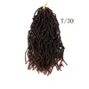 NU Faux Locs Crochetr Natural Dreadlocks Włosy Bogini Faux Locs Crochet Hair Ombre Rozszerzenia oplatania 18 cali