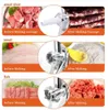 Verkauf!!! Großhandel Kostenloser Versand Elektrischer Fleischwolf Wursthersteller mit Griff Weiß Haushaltsfleischwolf