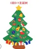 Albero di Natale in feltro fai-da-te alla moda con decorazioni per porta, appeso a parete, regalo educativo per bambini, albero di Natale, decorazioni per la casa