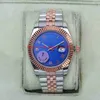 12 Men de estilo assiste 41mm DATA JUST 126331 116231 126334 18K ROSE GOLD AUTOMÁTICO DE MONS ASSISTA DE PULHO