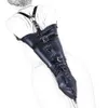 Camatech PU Läder Over Shoulder ARM Binder Bondage Restraints Slav Låsbara handske Sleeves Hand Armbinder Harness Sexleksaker Y191207