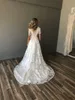 Vintage A-Linie Spitze bescheidene Brautkleider mit kurzen Ärmeln 2020 Neuankömmling Korsett zurück Schatz schlichtes elegantes bescheidenes Brautkleid