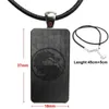 Mortal Kombat Sub Glass Cabochon Pendant Necklace Rectangle Fashion Necklace for Woman Vintage Statement 1179t