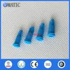 VMatic Luer Lock Sprut Caps Blue Color Dispensing Spruta Tips Stoppar Skruvtyp för industriell användning x 1000pcs