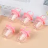 8 ml roze diamanten ringvorm lege lip gloss fles lipgloss buis roze lip gloss buis lippen flesstaf borstel container nieuw