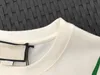 21SS Men mode t-shirt kort ärm t-shirts crewneck collar logo tryckt i rött och vit sommar tee