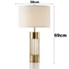 Amerikaanse moderne luxe villa gouden tafeldecoratie tafellamp Nordic retro slaapkamer nachtkastje LED-leeslampjes9060783