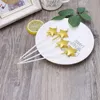 4 Pcs/Set Cute Gold Silver Heart Star Birthday Candles 15x3CM for Cake Candles Love Candle Kids Party Supplies Decoration