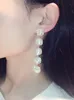 Nuovissimi orecchini di design di lusso con diamanti strass zircone esagerati pendenti lampadario orecchini moda per donna girls267A