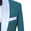 2019 Blue Prom Men Wedding Suits White Peaited Repers Tuxedo Bruidegom Groomsman Best Man Terno Masculino Slim Fit Mens Past met broek