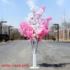 Décoration de fête 150cm 5ft haut de gamme blanc artificiel cerisier fleur arbre coureur allée colonne route conduit pour mariage T station 8387852