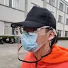 anti-fog men women baseball cap masks dust mask protective cap anti saliva mask hat LJJA3845