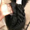 Kinky Rechte Pruik 13x4 Kant Front Menselijk Haar Pruiken voor Dames Pre Geplukt met Baby Haar Braziliaanse Remy Italiaanse Yaki Menselijke Pruik