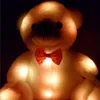 크리스마스 선물 창조적 인 조명 LED 테디 베어 박제 동물 플러시 장난감 선물 파티 favors9975608