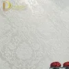 Pembe, Bej Krem Beyaz Victoria Klasik Avrupa Çiçek Şam Duvar Kağıdı 3D Stereo Vinil Duvar Kağıdı Rulo Ev Dekor Oturma Odası T200703