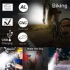 Ensemble d'éclairage de vélo, éclairage de vélo LED pour vtt, phare avant lumineux, éclairage arrière et arrière, lampe d'avertissement de sécurité rechargeable par USB