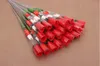 30 peças/lote Simulação Rosa Flor Simples Rosas Vermelhas Caricatura Urso Com Adesivo em forma de coração Presente de Dia dos Namorados Presente de Dia das Mães Presente de Casamento