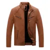 Mens Leather Jackets Fall Winter Coat Men Faux Coats Biker Motorcycle Male Classic Jacket Top Quality Plus Size 3XL 9.25