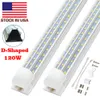 Led Tubes CNSUNWAY V-Shaped 25pcs 8ft 2.4m 120w 100w T8 Integrated v shape Led Tubes Double Sides Led Fluorescent Light 85-265V