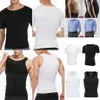 Mens Slimming Body Shaper Belly Control Shapewear Man Shapers Modeling Underwear Midje Trainer Korrigerande hållning Vest Corset7138904