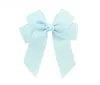 Mélanger les couleurs Bowknot Rubans gros-grain solides de haute qualité Noeud de joie avec pince à cheveux Alligator Boutique Accessoires de cheveux pour enfants A1719218079